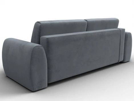 Диван прямой Лига-115 НПБ (ДСП,Фанера,Велюр/Серый) Лига Диванов 136933