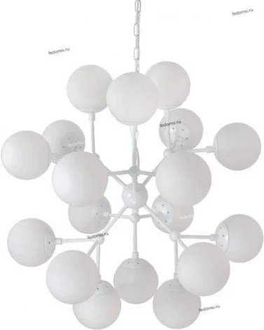 Люстра подвесная Crystal Lux Medea, 18 плафонов, белый