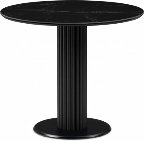 Кухонный стол Notta Кэмерон 90х90х75 черный мрамор shakespeare black / черный (Керамика) арт.612158