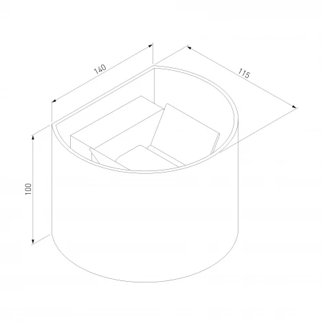Архитектурная подсветка светодиодная Elektrostandard Blade 1518 TECHNO LED 3000K белый