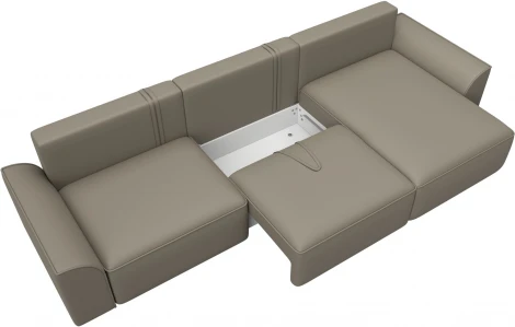 Диван угловой Лига-048 НПБ лонг Лига Диванов (Экокожа) арт.128494