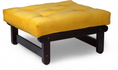 Пуф Arsko Сламбер венге желтый вельвет