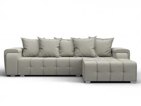 Диван угловой Лига-121 правый угол (ДСП,Брус,Рогожка/Бежевый) Лига Диванов 137340