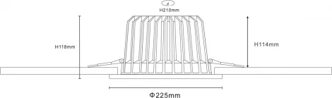 Встраиваемый светодиодный светильник Donolux Loop DL18838/38W White R Dim 4000K (220V, круглые)