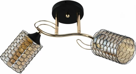 Потолочная люстра на штанге Reluce 01309-0.3-02 BK+FGD