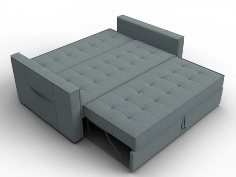 Диван прямой Лига-104 (140) (ЛДСП,Брус,Фанера,Рогожка/Серый) Лига Диванов 134860