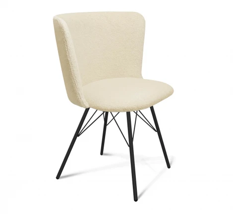 Стул Sheffilton SHT-ST36/S37 бежевый/черный муар 2323904609