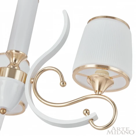 Подвесная люстра Arte Milano Florentia-3857 303857/3 Wh/Gd (220V, на цепи)