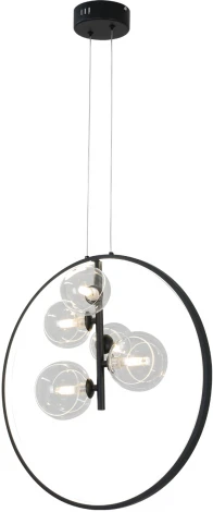 Подвесная люстра светодиодная Иона 09408-5А,19 Kink Light (220V, на тросе, шар, шарики)