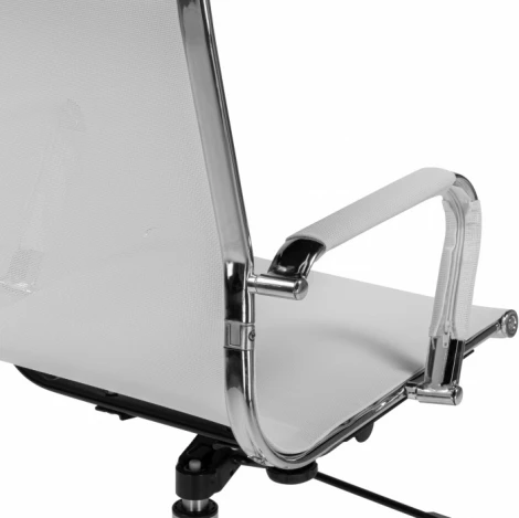 Компьютерное кресло для оператора Reus Woodville (Металл,Сетка,Нейлон/Белый,Хром) арт.15901