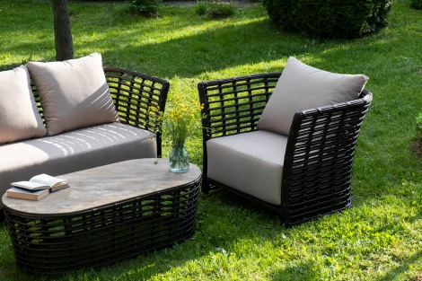 "Валенсия" лаунж-зона из искусственного ротанга, цвет бронзовый 4SIS арт.УТ-00007652