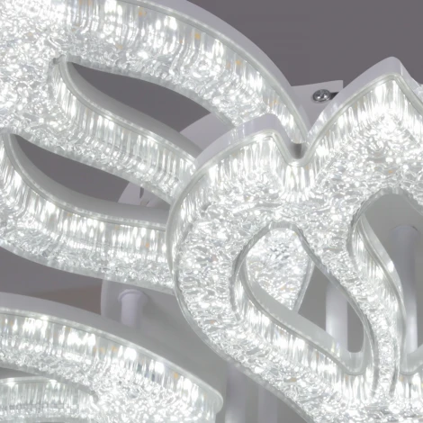 Потолочная люстра светодиодная на штанге с регулировкой цветовой температуры, яркости и ночным режимом Reluce 39290-0.3-4+4 WH