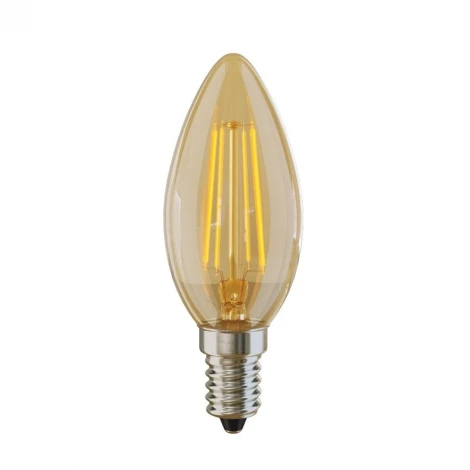 Лампочка светодиодная золотистая E14 4W 2800K 360lm Voltega Crystal 5482