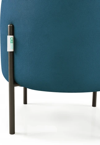 Маленькая радость Пуф круглый на ножках, синий D1 furniture арт.AAA41674008