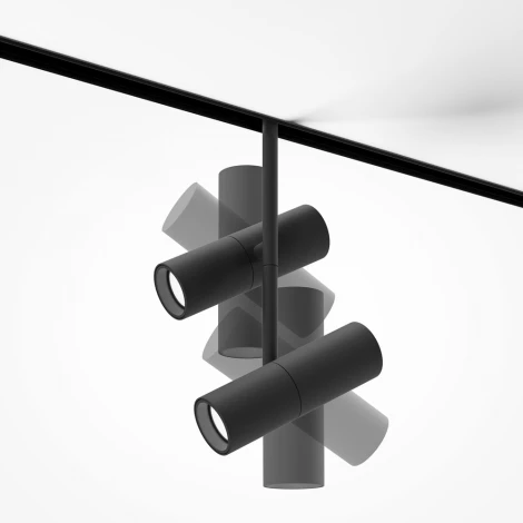 Трековый светильник магнитный 48V Maytoni Elti Duo TR005-4-2X12W-DS-B (LED, круглые)