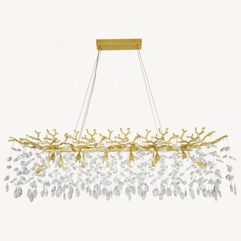 Подвесная люстра хрустальная Arte Milano Milano-2 23210.1200.14.G9.B GD (220V, на тросе)