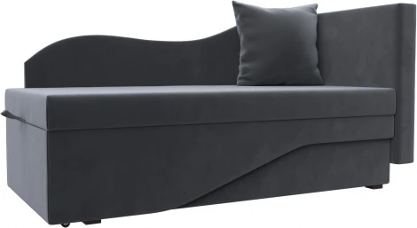 Кушетка Гармония правая (Серый/Велюр) Лига Диванов арт.126117