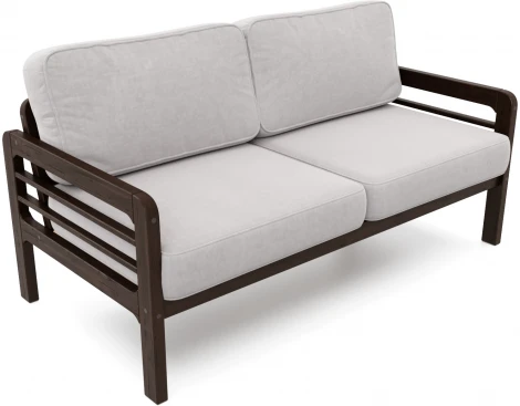 Диван Arsko прямой Бергер Б венге велюр серый