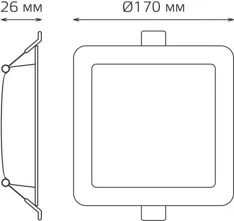 Светильник встраиваемый Gauss Downlight 9031420218 18W 1600lm 4000K IP20 белый LED (220V)