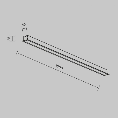 Встраиваемый линейный светильник светодиодный Maytoni Technical LL313003