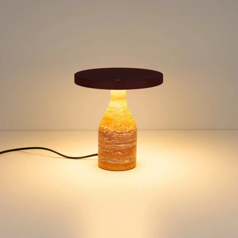 Настольная лампа SP-CROOD-TAB-R22.5x24-7W Warm3200-MIX (RD-BRG, 140 deg, 230V) (Arlight, IP20, Травертин) 061732