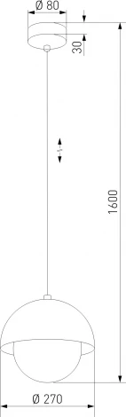 Подвесной светильник TK Lighting Bono 10274 (220V, на проводе, шар)