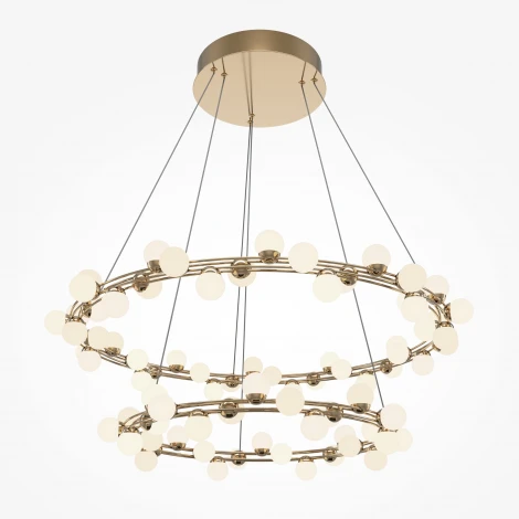 Подвесная люстра ярусная Maytoni Tessara MOD081PL-L84G3K (LED, 220V, на тросе, шарики, круглые)