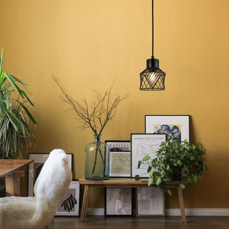 Подвесной светильник Escada Averio 10174/1S Black 1х40Вт Е27, металл, черный (220V, на проводе, круглые)