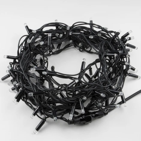 Гирлянда светодиодная с эффектом мерцания, 10м, соединяемая, 120 светодиодов, синий и белый свет Uniel ULD-S1000-120/TBK BLUE-WHITE IP67