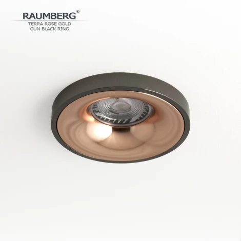 Встраиваемый светильник Raumberg TerraRGd\GBk Rose Gold\Gun Black