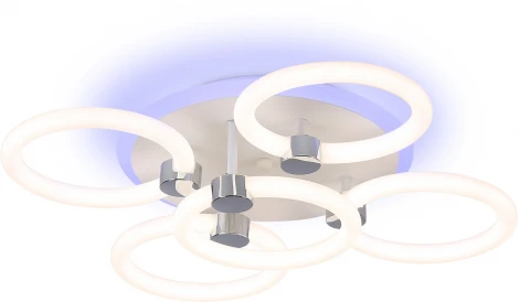 Потолочная светодиодная люстра RGB Ambrella Acrylica FA3841 (220V, пульт управления)