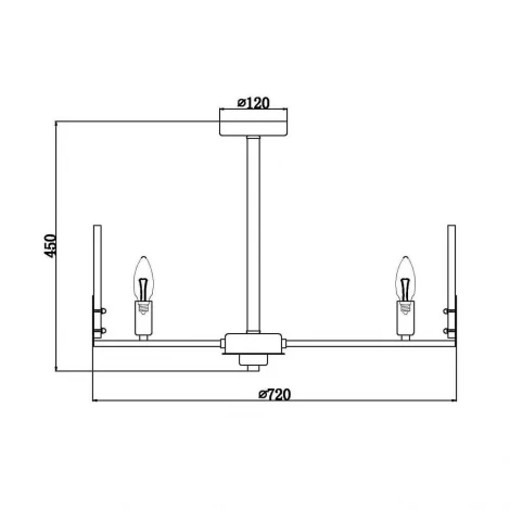 Потолочная люстра Vele Luce Aria VL1951L08