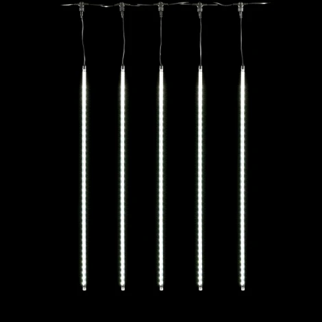 Гирлянда Тающие Сосульки 5шт по 100см, 24В, 480 Белых Светодиодов, Провод Черный ПВХ, IP55 Laitcom CCL480-10-1W