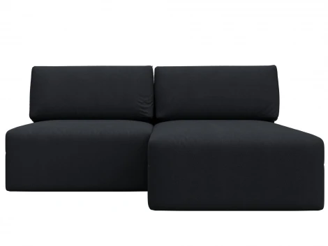 Диван угловой модульный Лига-060 НПБ угол универсальный (ЛДСП,Брус,Фанера/Пластик/Замша/Темно-серый) Лига Диванов 129502