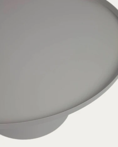 Круглый журнальный столик Fleksa из серого металла Ø 72 см La Forma (ex Julia Grup) арт.109402