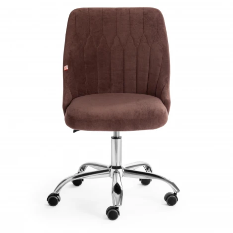 Кресло SWAN коричневый (флок)