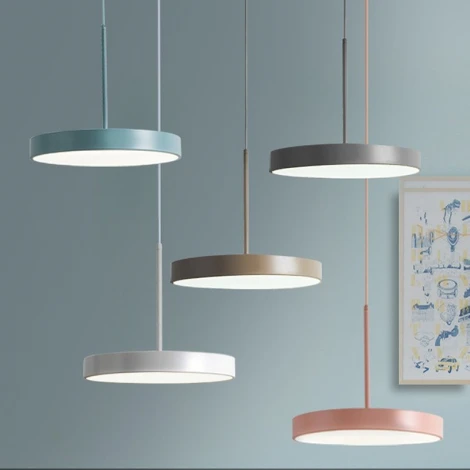 Подвесной светильник Wi-Fi Turna One D40 Gray By By ImperiumLoft Turna-One01 (LED, 220V, голосовое управление, умный дом - Алиса, на проводе, круглые)