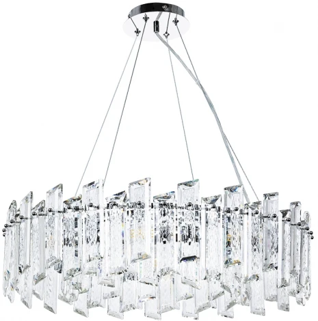 Подвесная люстра Romilda 3512/02 LM-8 Divinare (220V, хрусталь, на тросе, круглые)