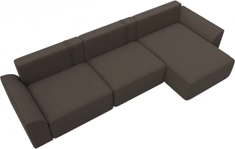 Диван угловой Лига-048 НПБ лонг Лига Диванов (Рогожка) арт.128485