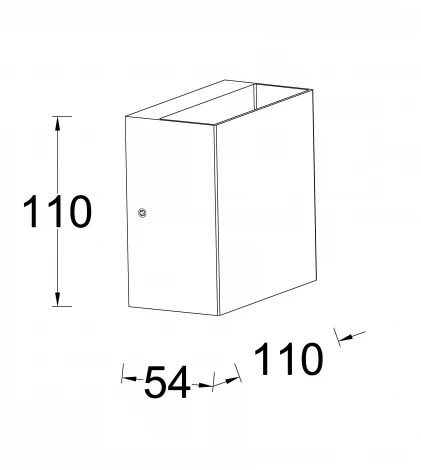 Архитектурная подсветка светодиодная Oasis Light TUBE LED W1040-2-3K W (220V, IP54)