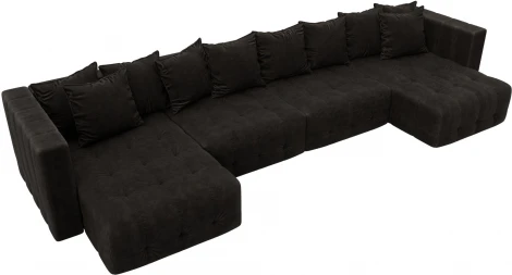 Диван П-образный Лига-052 НПБ Лонг Лига Диванов (Велюр) арт.128856