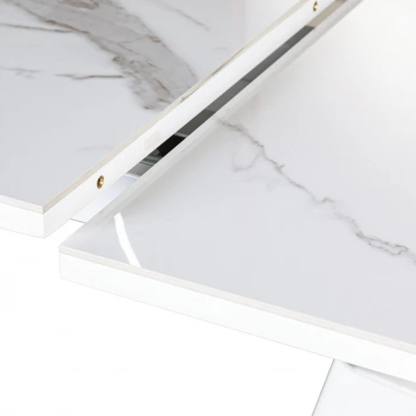 Стол раскладной Madison (140+40 см) испанская керамика белый Top Concept 2001000000937