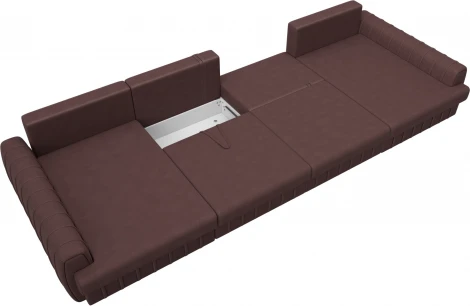 Диван П-образный Лига-057 НПБ Лонг Лига Диванов (Замша) арт.129341