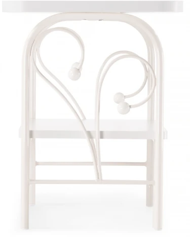 Прикроватная тумба Woodville Клео 2 белая / белая 446220