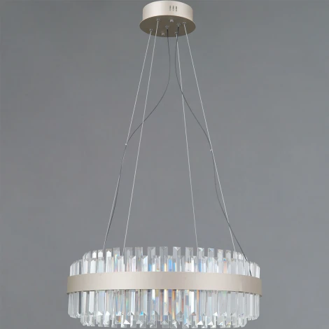 Подвесная люстра светодиодная хрустальная ILLUMICO IL4386-45WSQ-25 SL GENOA (220V, на тросе)