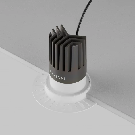 Встраиваемый светильник круглый под гипсокартон светодиодный Maytoni Led Strip Maytoni Dip DL121-15W-3K-TRS-W