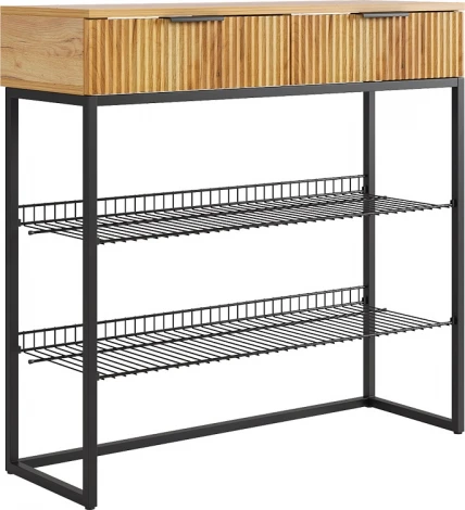 Обувница Классная 1 Mebelson (ЛДСП,Металл/Дуб золотой,Черный) арт.172188,3325