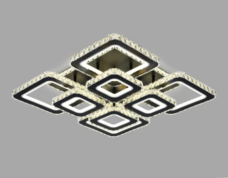 Потолочная люстра с пультом, на штанге, светодиодная Ambrella ACRYLICA FA1738