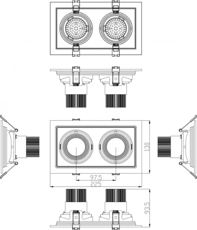 Точечный светильник светодиодный ЭРА SKD-12-36-40K-W09