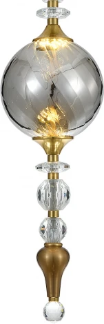 Подвесной светильник (11056/1P Smoke) Indigo Sorpresa V000191L (LED, 220V, на проводе, шар, бусы)